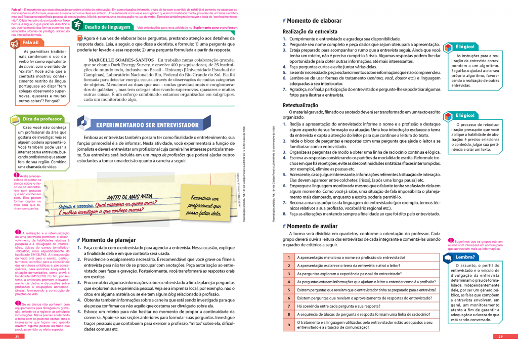 7º Anos Gabarito Seliga, PDF, Assunto (gramática)