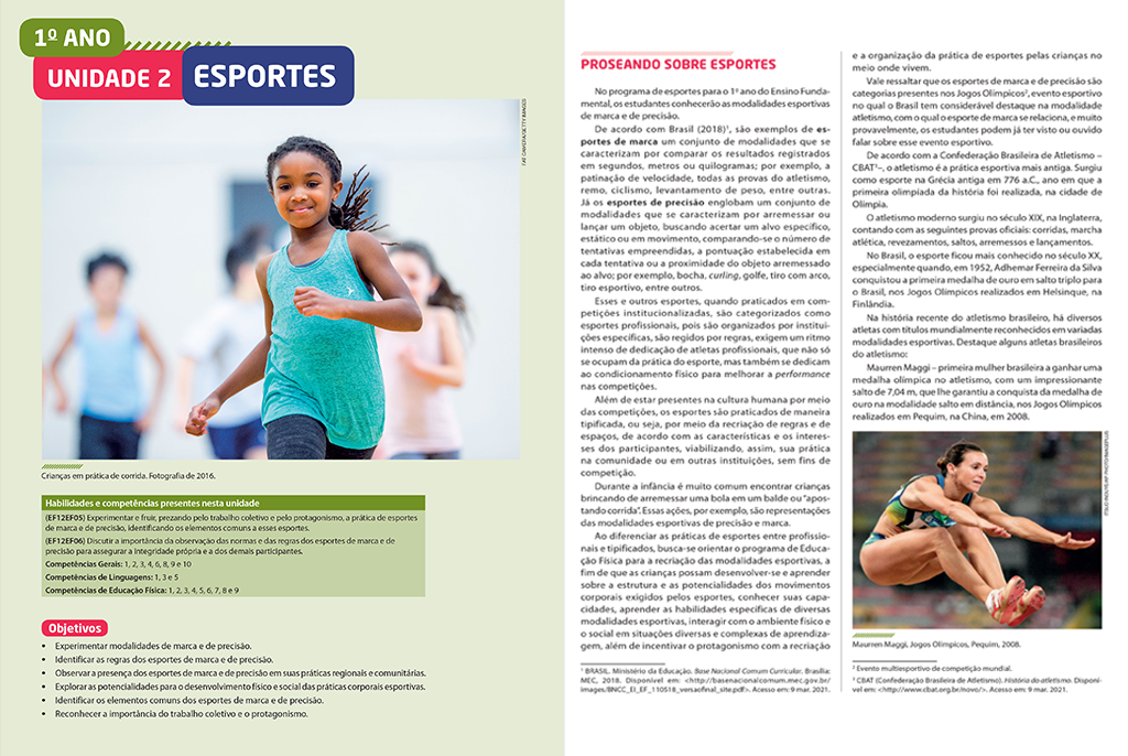 6° Ano Ed. Fís. 1, PDF, Atletismo (esporte)