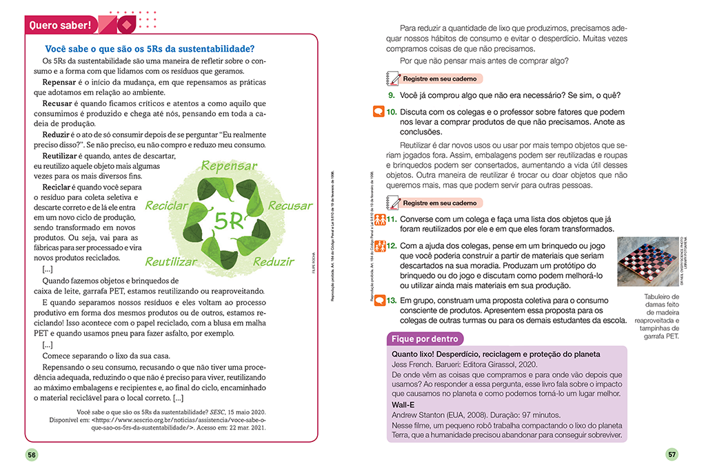 Atividade de Ciências sobre a Natureza - 2° e 3° ano