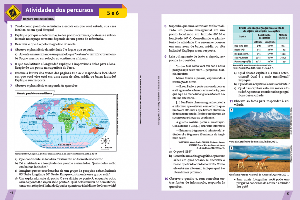 Atividade sobre o Território Brasileiro - 6º e 7º ano - Com gabarito