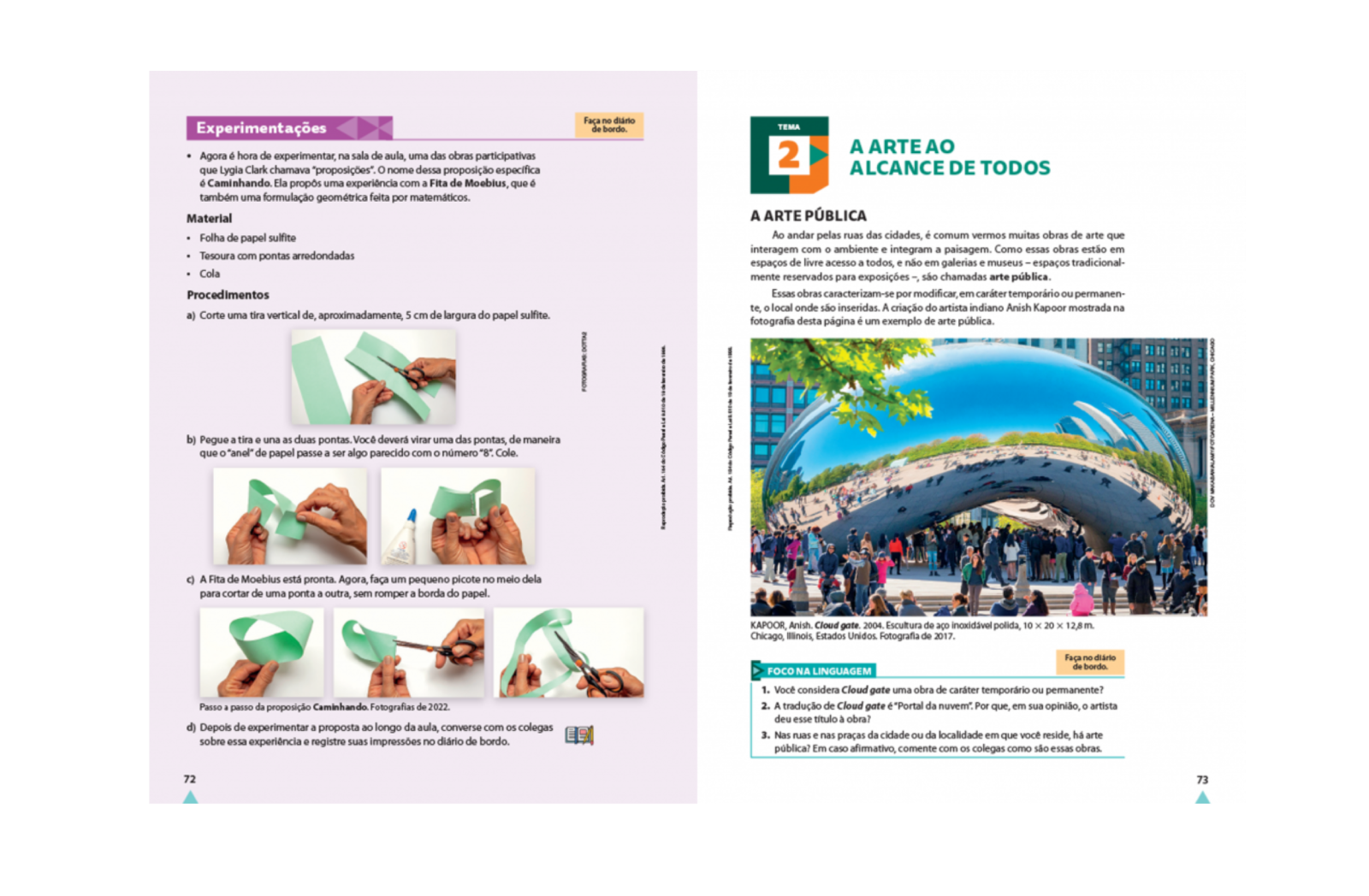 Textos didáticos e valorização de imagens. Oferece textos objetivos e concisos, privilegiando espaço para leitura de imagens.