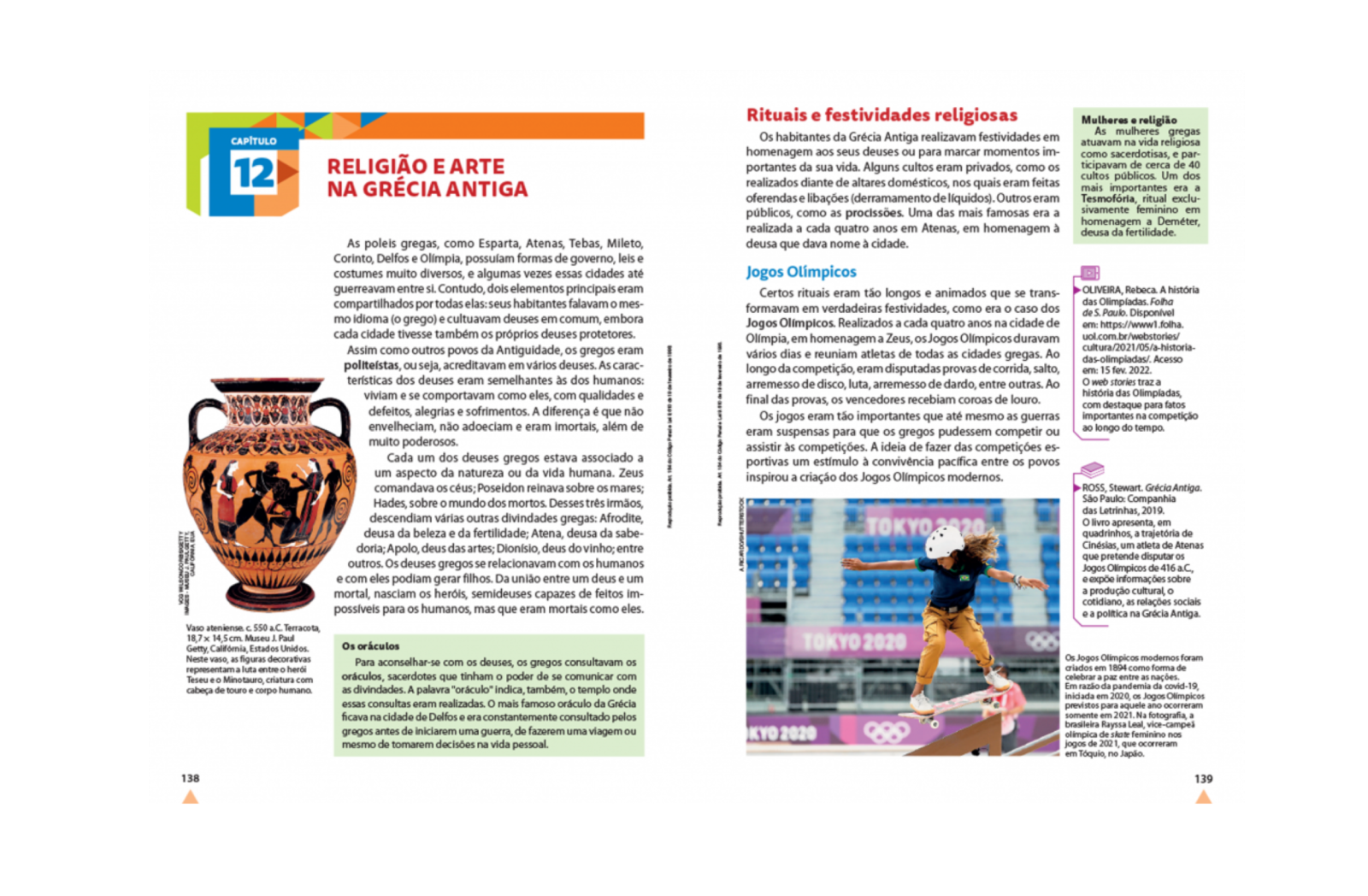 Conteúdo apresentado de forma objetiva e com poucas interrupções no texto-base.
Organizado de forma estruturada e em capítulos curtos, contribui para a compreensão leitora de estudantes com perfis diferentes.