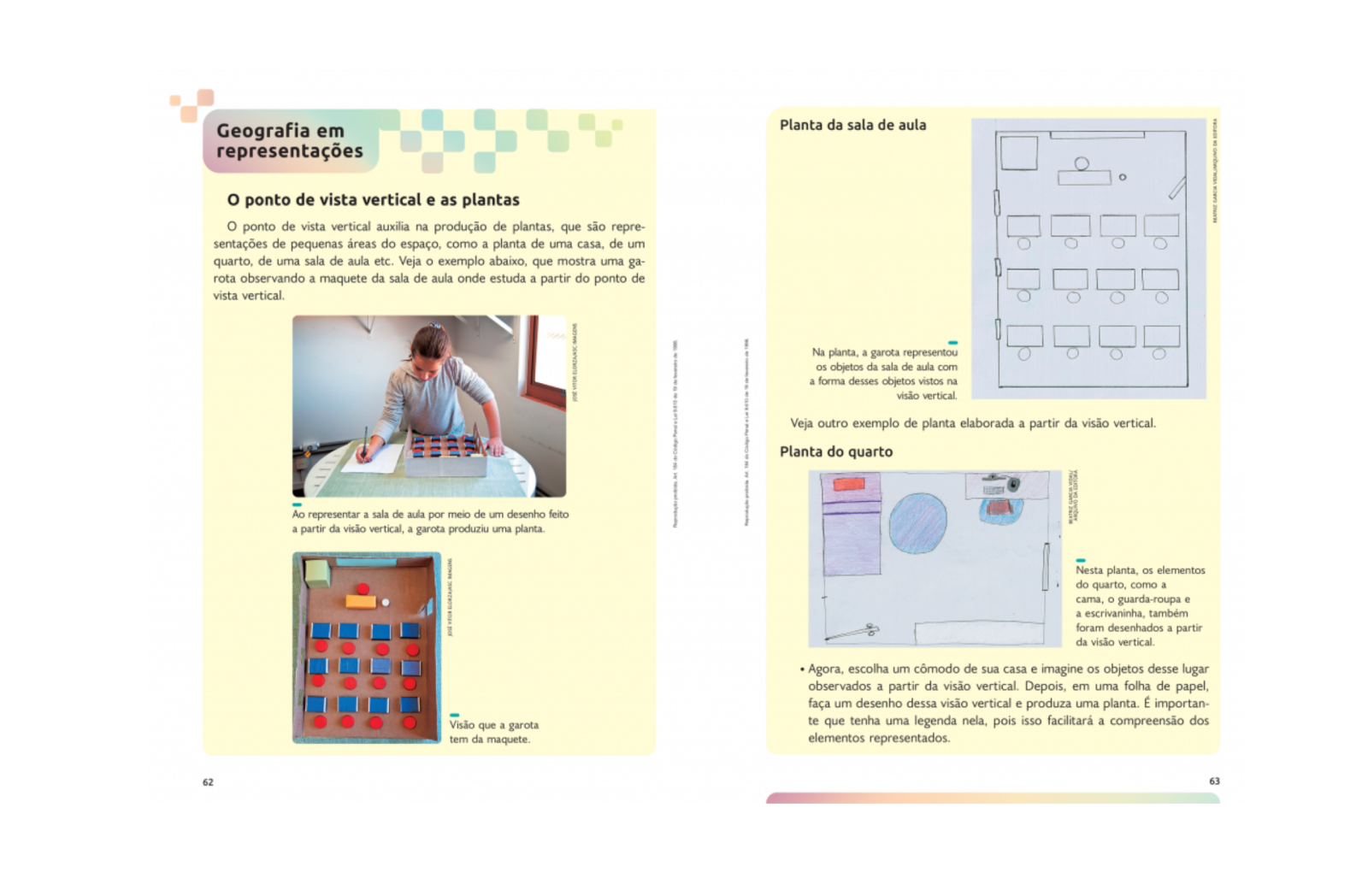 Seção “Geografia em representações”
Trabalha competências específicas da Geografia, como a compreensão da linguagem cartográfica.