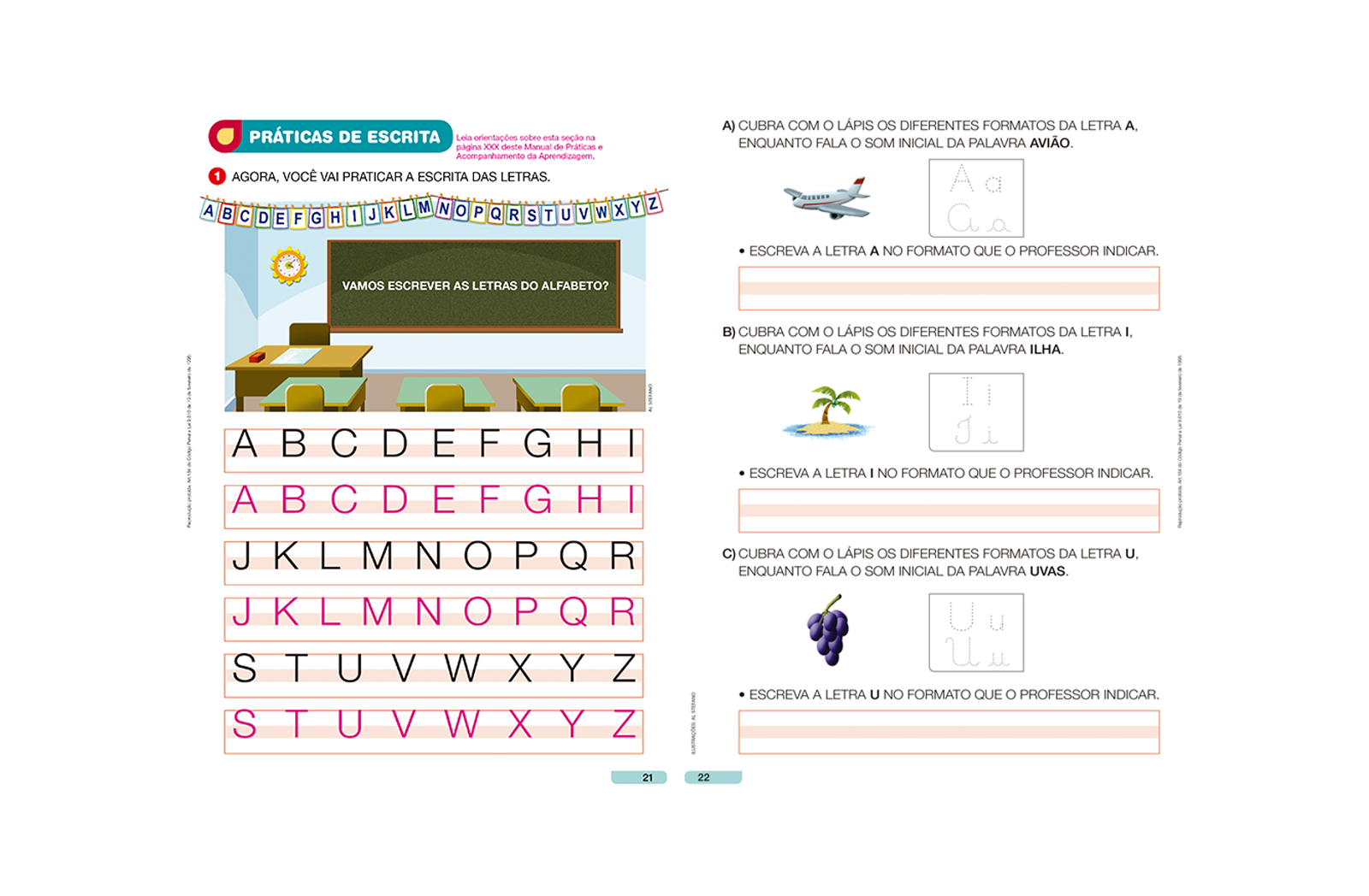 Seções que auxiliam na identificação dos conhecimentos prévios do aluno, bem como os pontos de atenção e defasagens no aprendizado ao final de cada ciclo.