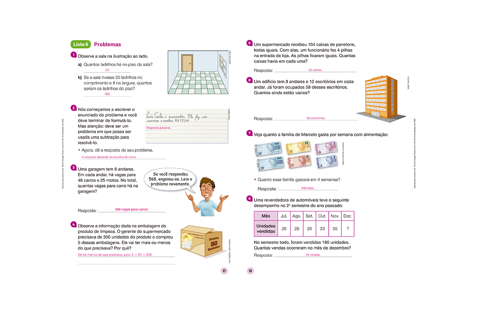 Práticas e revisão de conhecimento com o objetivo de reforçar a recomposição das aprendizagens.