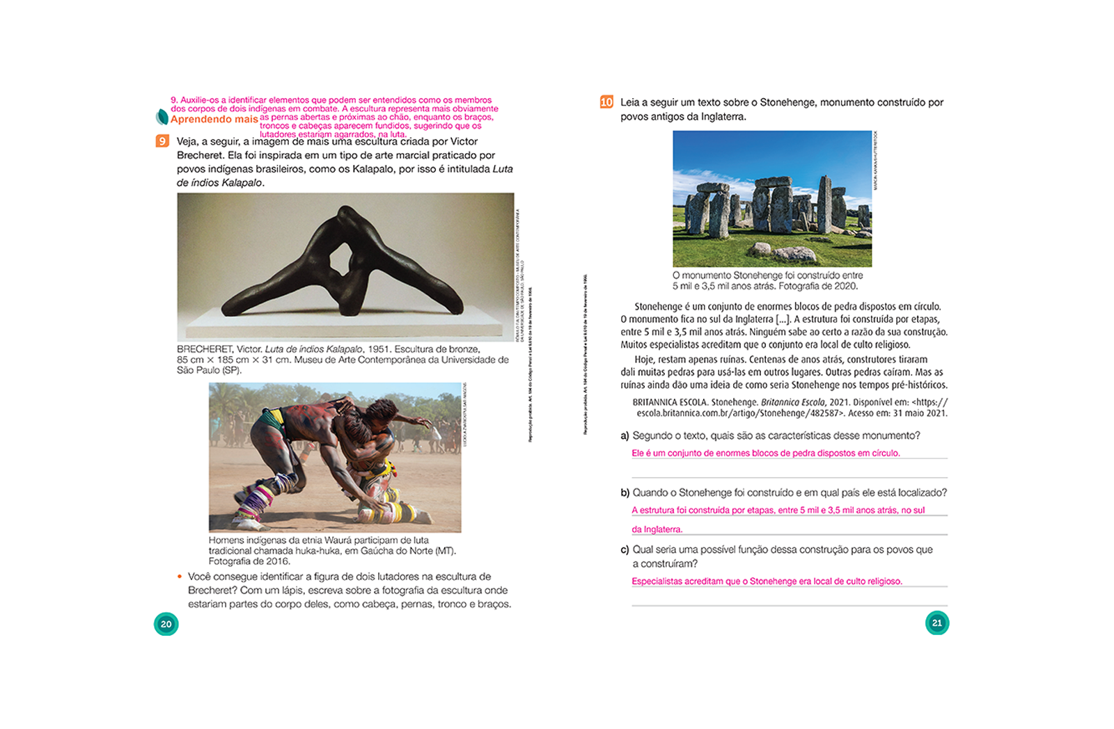 Seção voltada à investigação, observação, reflexão e criação, que visa aprofundar as aprendizagens e aproximá-las da prática artística.