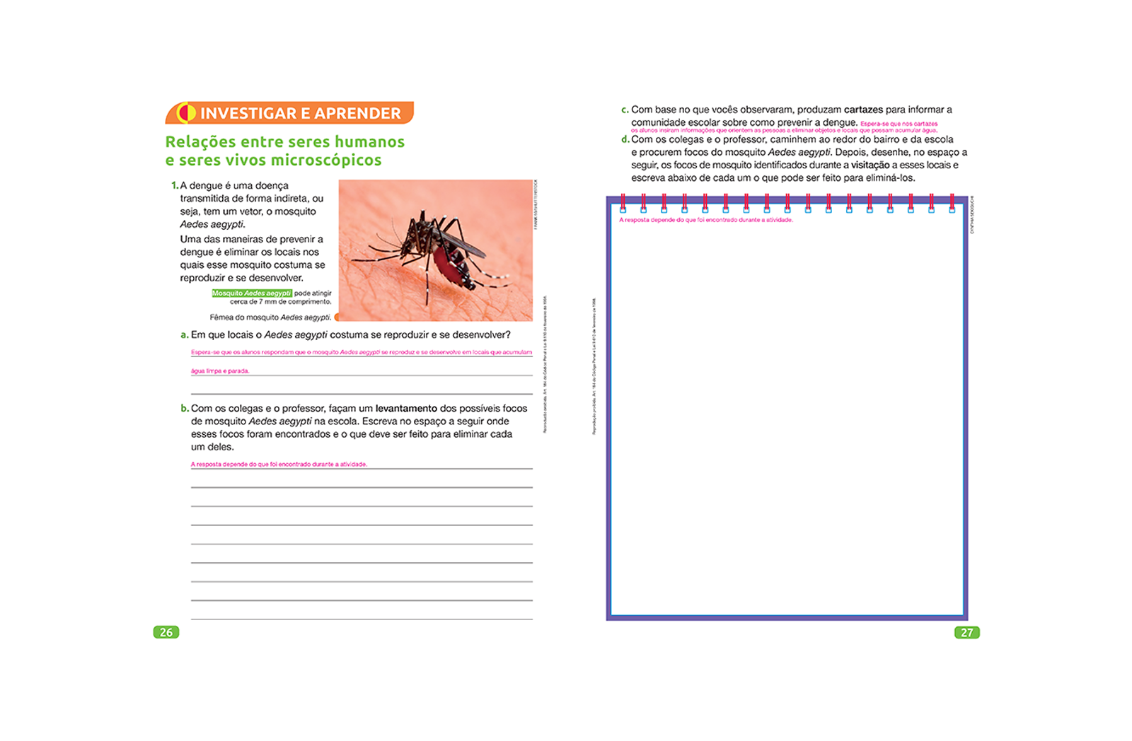 Esta seção instiga o aluno a pesquisar e investigar informações.