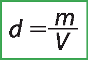 Equação. d igual m sobre V