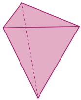 Ilustração: pirâmide de base triangular.