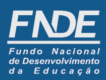 Imagem: Logotipo héfi-hêni-dê-eh. Na parte superior, a sigla héfi-hêni-dê-eh. Em seguida, um traço e o nome: Fundo Nacional de Desenvolvimento da Educação. Fim da imagem.
