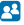 Imagem: Ícone: Atividade em dupla, composto pela ilustração da silhueta de duas pessoas dentro de um quadrado azul. Fim da imagem.