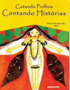 Imagem: Capa do livro: Catando piolhos, contando histórias, com ilustração de uma mulher de braços abertos. Fim da imagem.