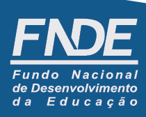 Imagem: Logotipo héfi-hêni-dê-eh. Na parte superior, a sigla héfi-hêni-dê-eh. Em seguida, um traço e o nome: Fundo Nacional de Desenvolvimento da Educação. Fim da imagem.