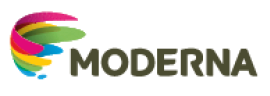 Imagem: Logotipo da Editora Moderna. Fim da imagem.