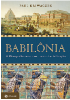 Imagem: Fotografia. Capa de livro. Na parte superior, ilustração de cidade com um rio ao centro, à esquerda grama com arbustos, pessoas sentadas e um em pé. No rio, pequenas embarcações e em segundo plano, prédio com o formato retangular em diferentes degraus. À esquerda, um prédio de formato quadrado, com degraus diferentes. No alto, céu de cor cinza. Na parte inferior, pintura de três homens de pele morena, cabelos e barba escuros, com blusa de mangas compridas em branco, com detalhes em azul e amarelo. Todos estão virados para à esquerda, com uma haste fina na vertical sendo segurada nas mãos. Ao centro, título do livro.  Fim da imagem.