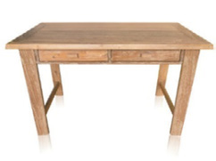 Imagem: Fotografia. Uma mesa de madeira. Fim da imagem.