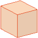 Imagem: Ilustração. Um cubo.  Fim da imagem.