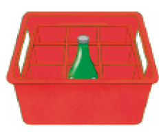 Imagem: Ilustração 1. Caixa vermelha com uma garrafa dentro. Fim da imagem.