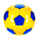 Fotografia. Uma bola de futebol. 