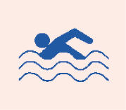 Imagem: Ilustração 1. Silhueta de uma pessoa nadando.  Fim da imagem.