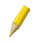 Ilustração. Lápis amarelo.  