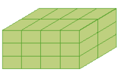 Imagem: Ilustração. Vinte e quatro cubos verdes empilhados.  Fim da imagem.