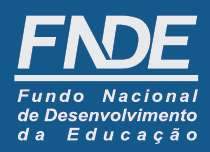 Imagem: Logotipo héfi-hêni-dê-eh. Na parte superior, a sigla héfi-hêni-dê-eh. Em seguida, um traço e o nome: Fundo Nacional de Desenvolvimento da Educação. Fim da imagem.