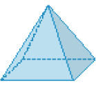 Ilustração 3. Uma pirâmide azul. 