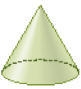 Ilustração 5. Um cone verde. 