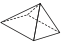 Ilustração. Uma pirâmide com base de quadrado. 