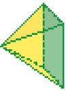 Ilustração. Pirâmide com base quadrada.