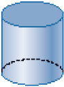 Ilustração 1. Um cilindro azul. 