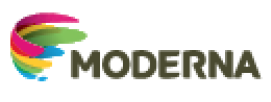 Logotipo da Editora Moderna. 