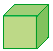 Ilustração 1. Um cubo verde. 