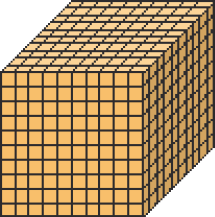 Imagem: Ilustração. Um cubo dourado composto por dez placas. Fim da imagem.