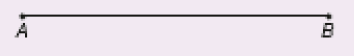 Imagem: Ilustração. Dois pontos (A e B) e entre eles há uma reta horizontal.  Fim da imagem.
