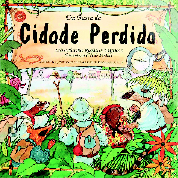 Imagem: Capa de livro. Na parte superior, o título e na parte inferior, ilustração de caçadores atrás de plantas.    Fim da imagem.