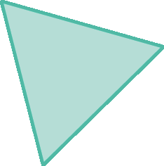 Figura geométrica. Polígono com 3 lados