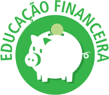 Ícone Educação Financeira com a figura de um cofre de porquinho.