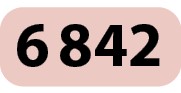 Esquema. Quadro com número 6842.