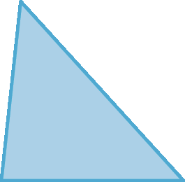 Figura geométrica. Polígono com 3 lados.