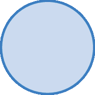 Figura geométrica: um círculo azul.