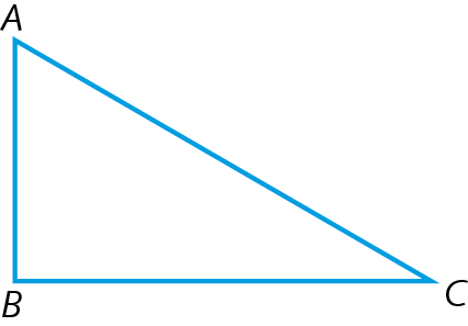 Ilustração. Triângulo ABC.