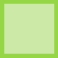 Ilustração. Quadrado verde correspondente à medida de área de 2 triângulos retângulos isósceles verdes.