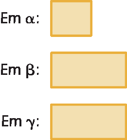 Figura geométrica. Retângulo amarelo que representa a projeção do paralelogramo no plano alfa apresentado no livro do estudantes. Figura geométrica. Retângulo amarelo que representa a projeção do paralelogramo no plano beta apresentado no livro do estudantes. Figura geométrica. Retângulo amarelo que representa a projeção do paralelogramo no plano gama apresentado no livro do estudantes.