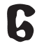 Ilustração. Símbolo com formato similar ao número 6.