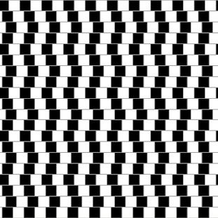 Ilustração: Representação de quadradinhos pretos, em 20 linhas e 10 colunas, dispostos em ziguezague, formando linhas horizontais.