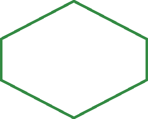 Ilustração. Polígono de 6 lados.