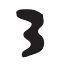 Ilustração. Símbolo com formato similar ao número 3.