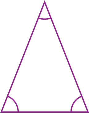 Imagem de triângulo com todos os ângulos internos agudos.